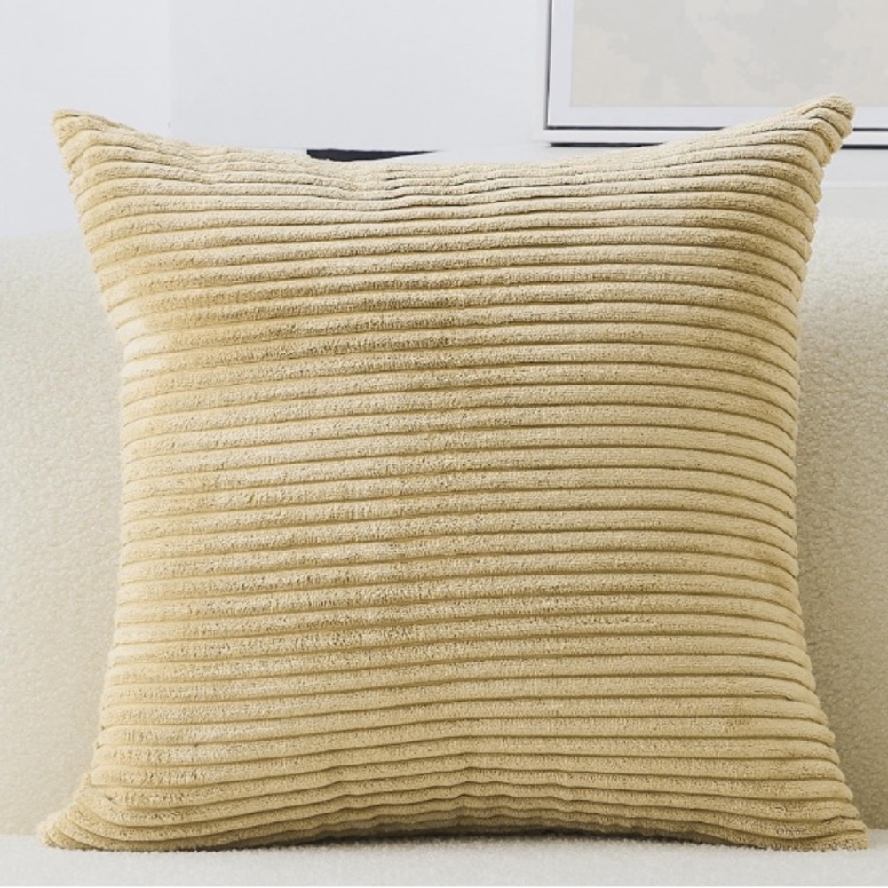 Oversized ‘Couch Bed Floor’ Ribbed Corduroy Pillow Cover-Pack of 1
